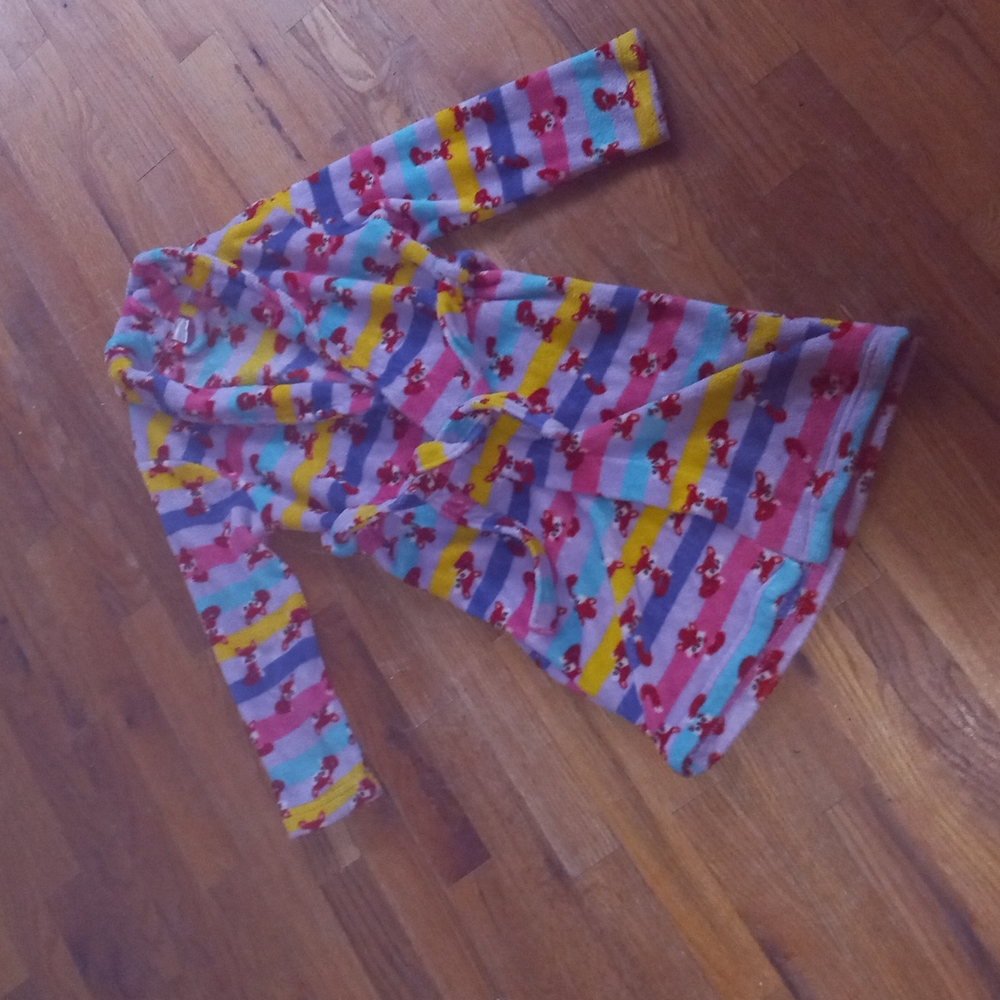Girls for print colorful robe